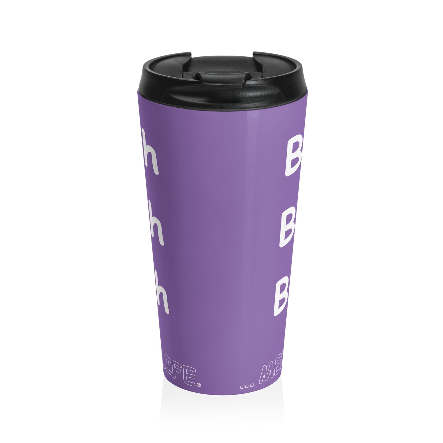 Travel Mug (15oz) - Blah Blah Blah    (purple)
