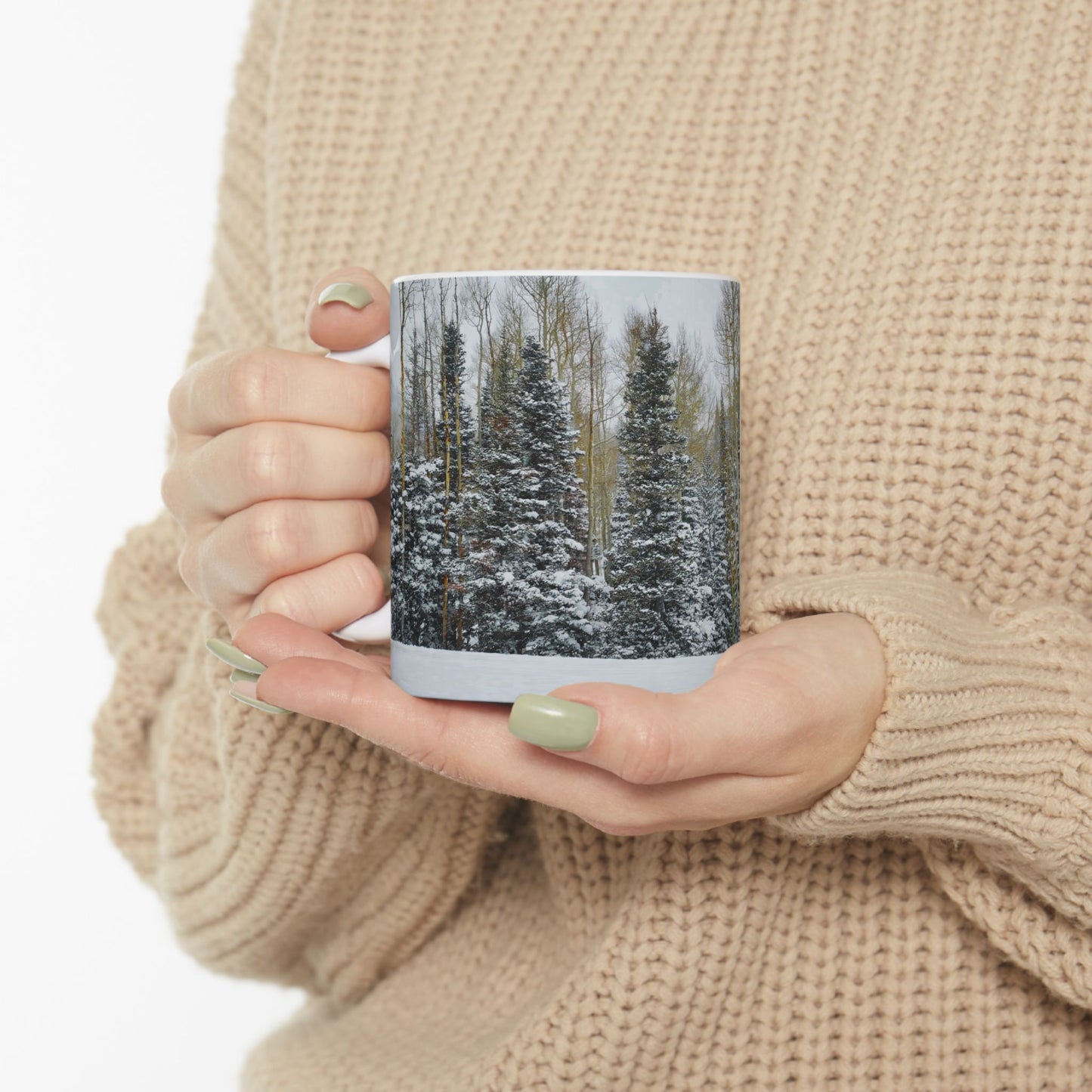 Coffee Mug (11oz/15oz) - Forest Winterscape