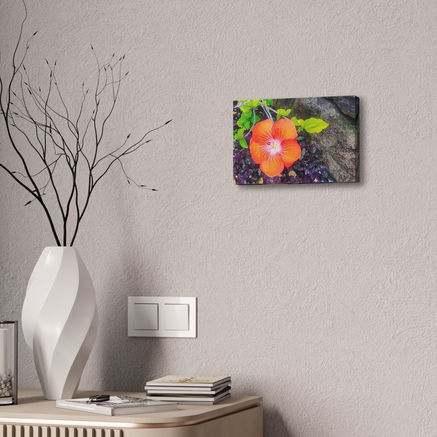 Canvas Wall Art - Hawaiian Hibiscus Flower