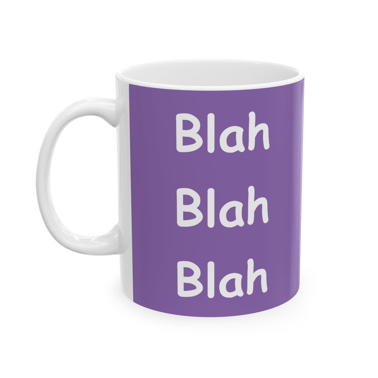 Coffee Mug (11oz/15oz) - Blah Blah Blah  (purple)