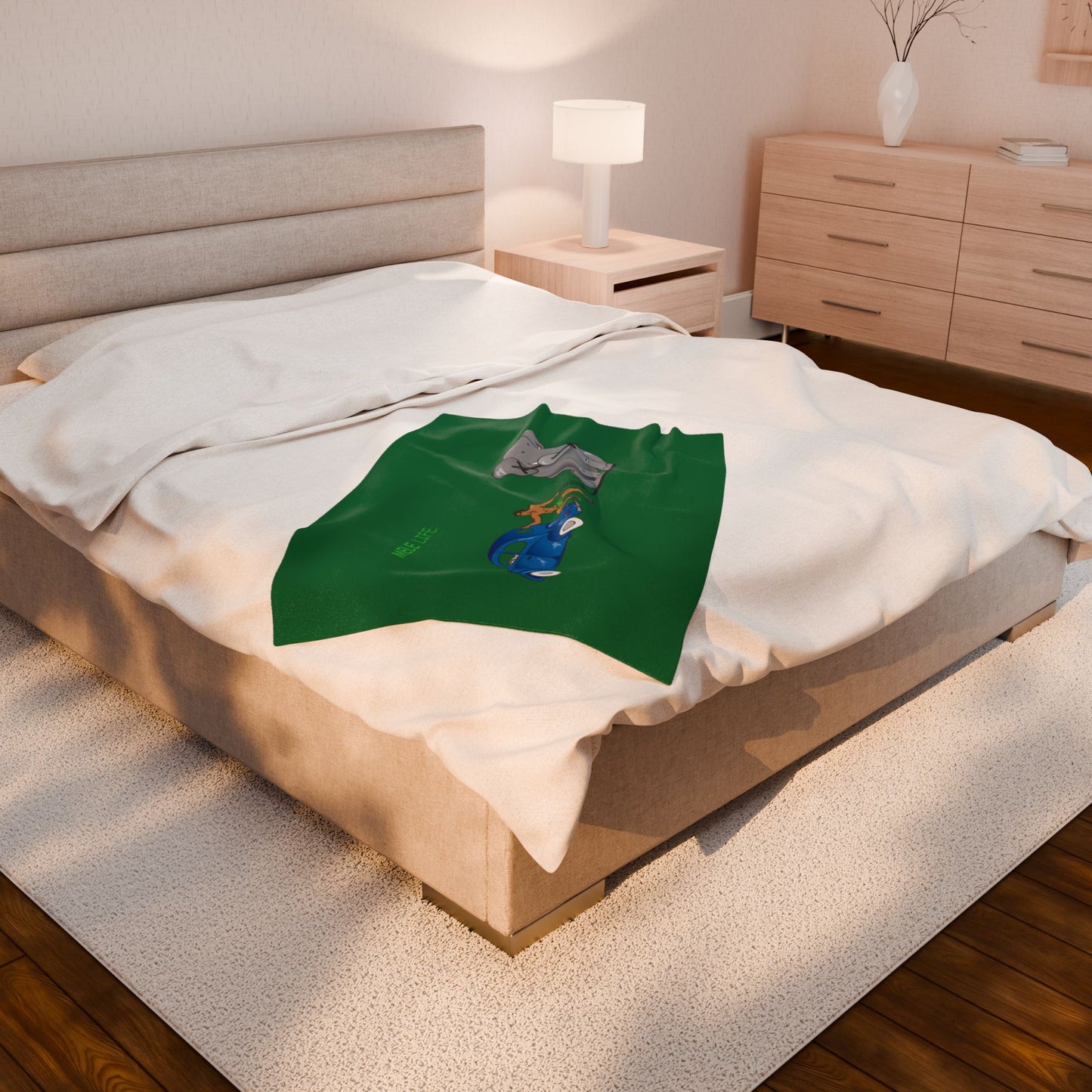 Blanket  - Strong Brown Man  (green)
