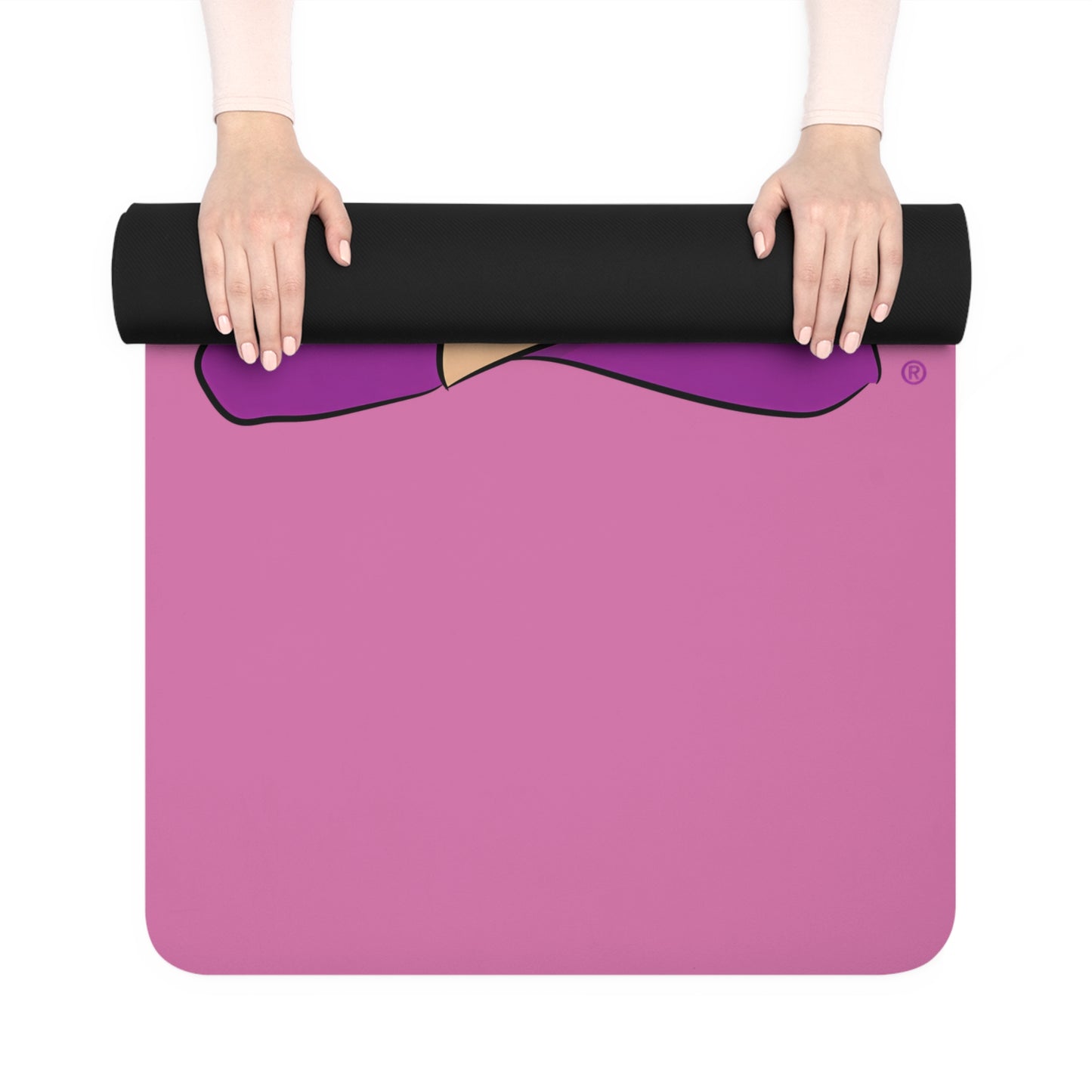 Yoga Mat - Yoga Lady1   (pink mat)