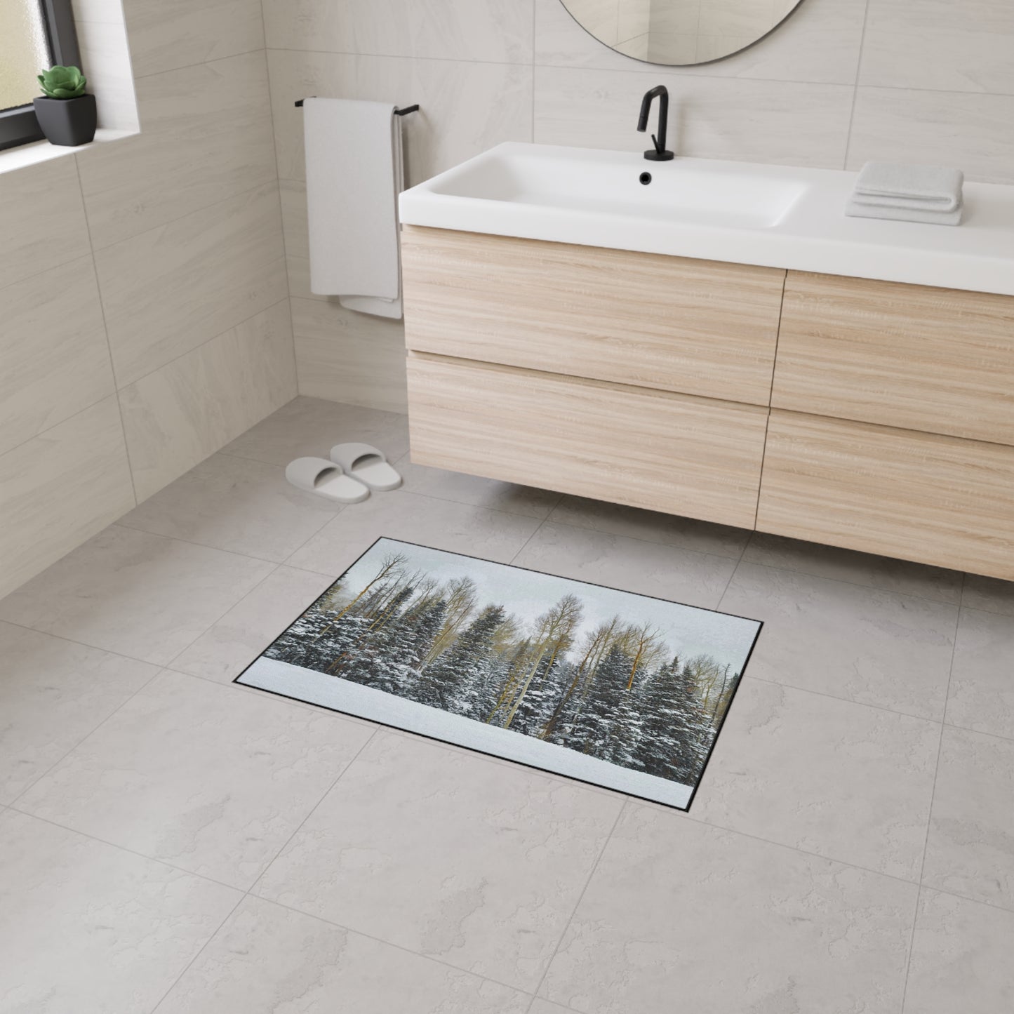 Floor Mat - Forest Winterscape