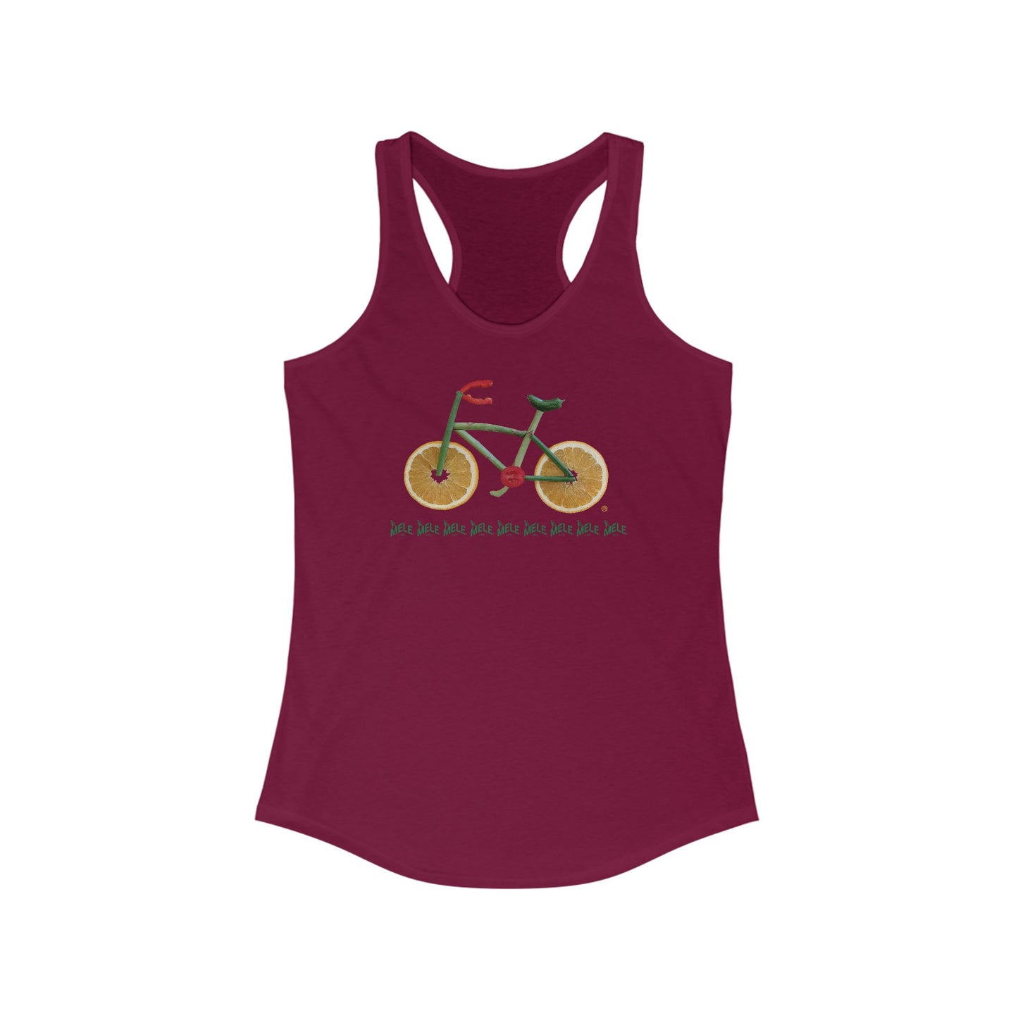 Women's Racerback Tank - Veggie Bike