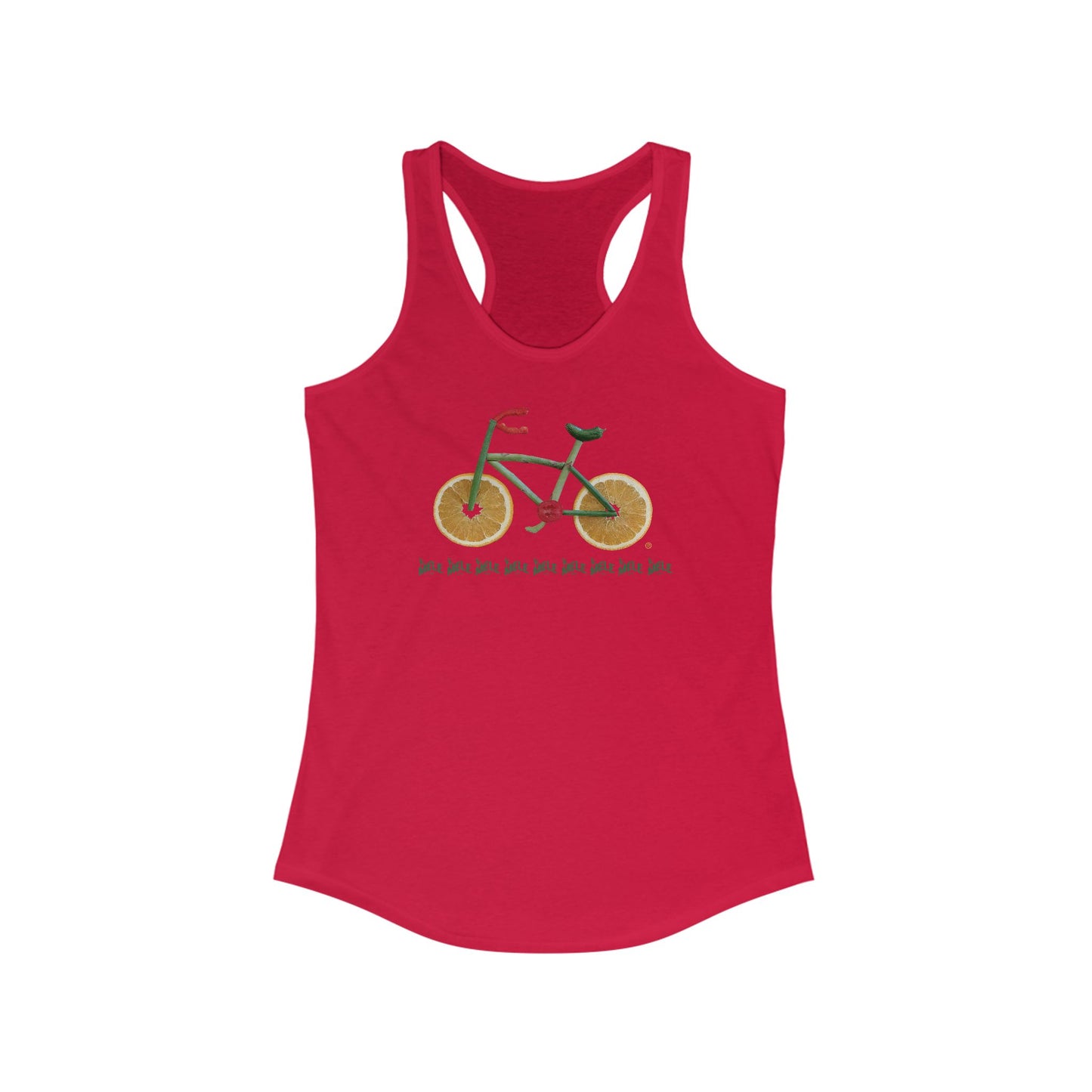 Women's Racerback Tank - Veggie Bike