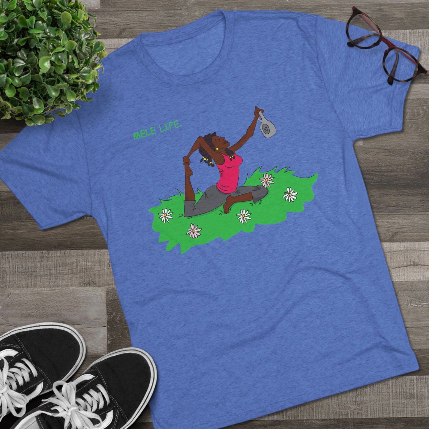 Triblend Tee (unisex) - Yoga Lady2