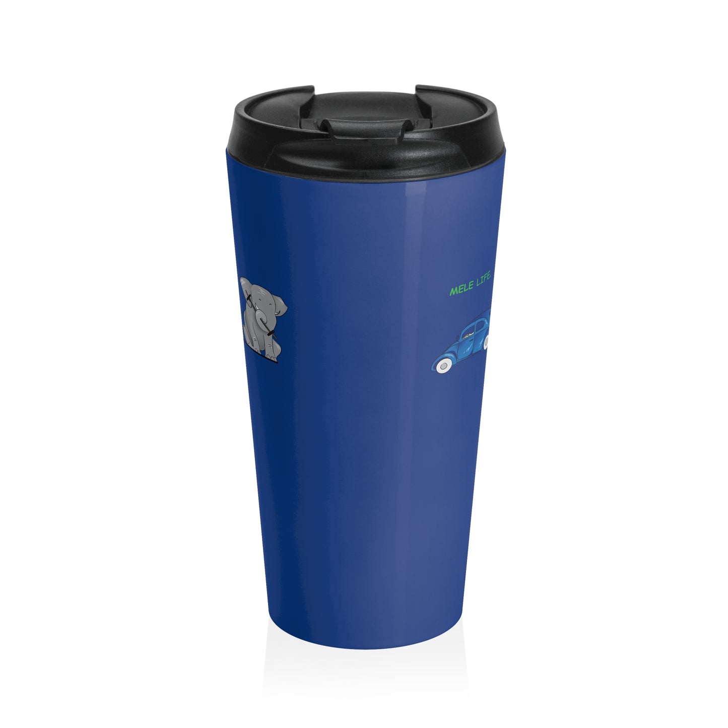 Travel Mug (15oz) - Strong Black Man  (blue)