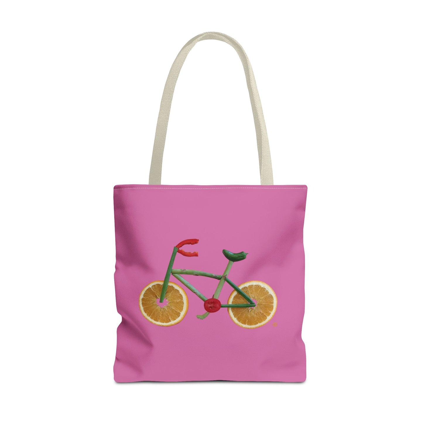 Tote Bag - Veggie Bike  (pink)