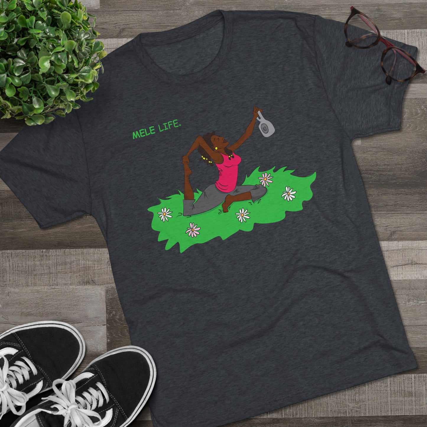 Triblend Tee (unisex) - Yoga Lady2