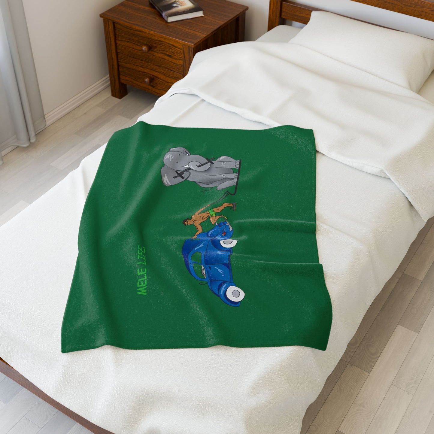Blanket  - Strong Brown Man  (green)