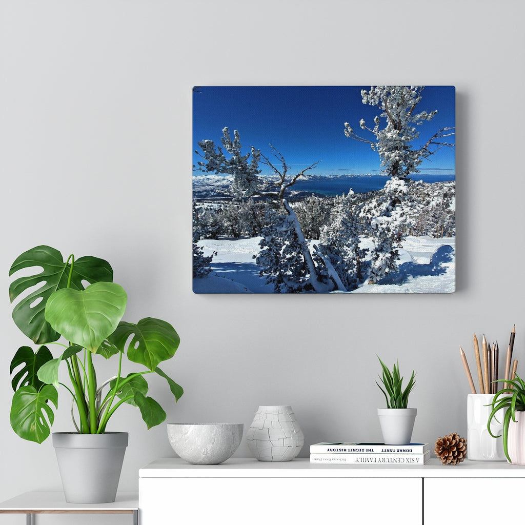 Canvas Gallery Art - Lake Tahoe in Winter (14x11)