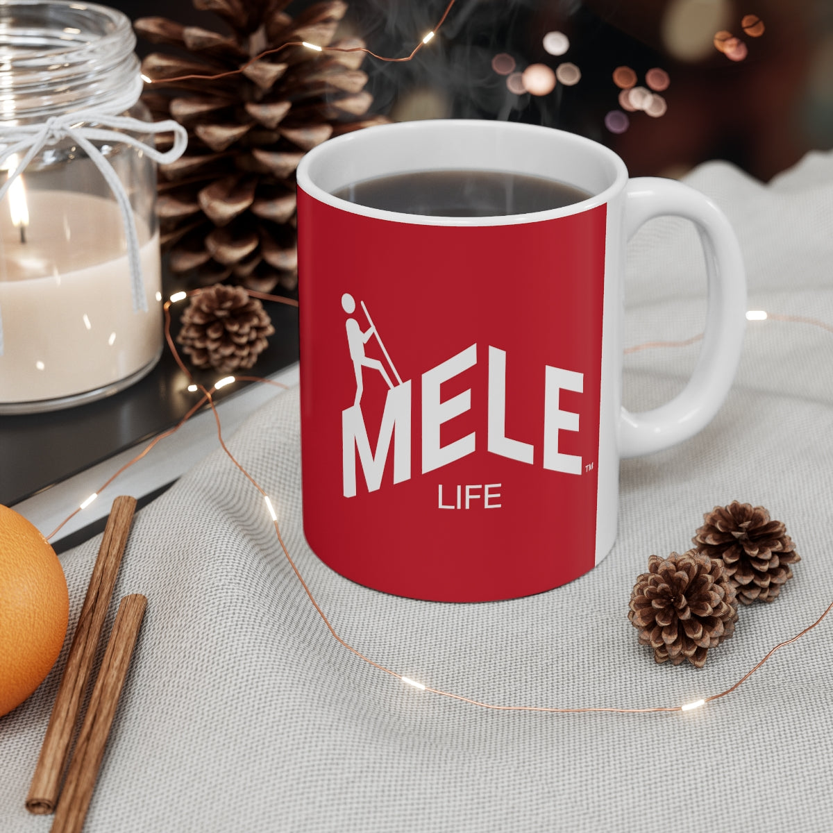 Coffee Mug - MELE LIFE   (red)