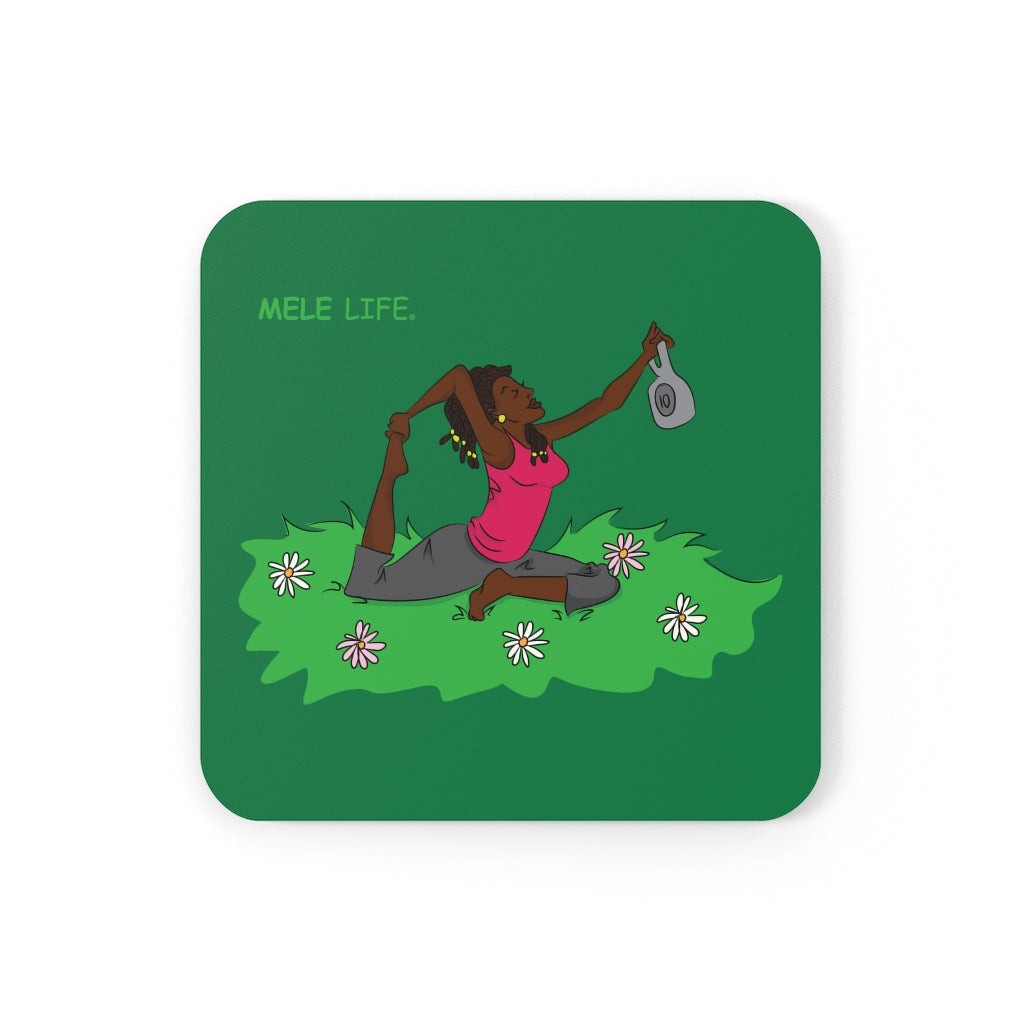 Coaster - Yoga Lady2   (green)
