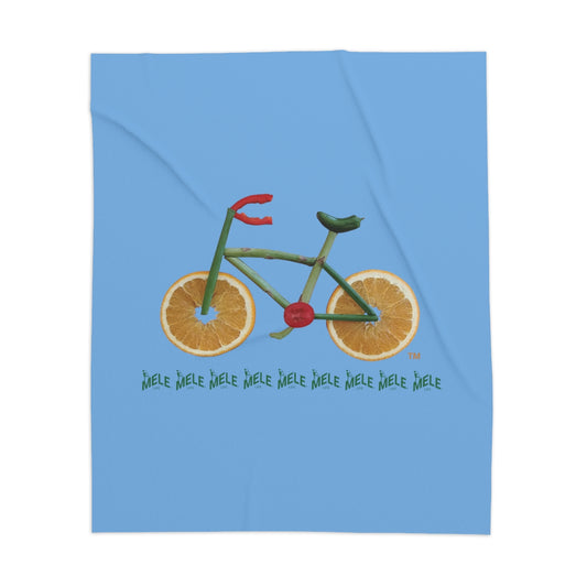 Blanket - Veggie Bike   (blue)