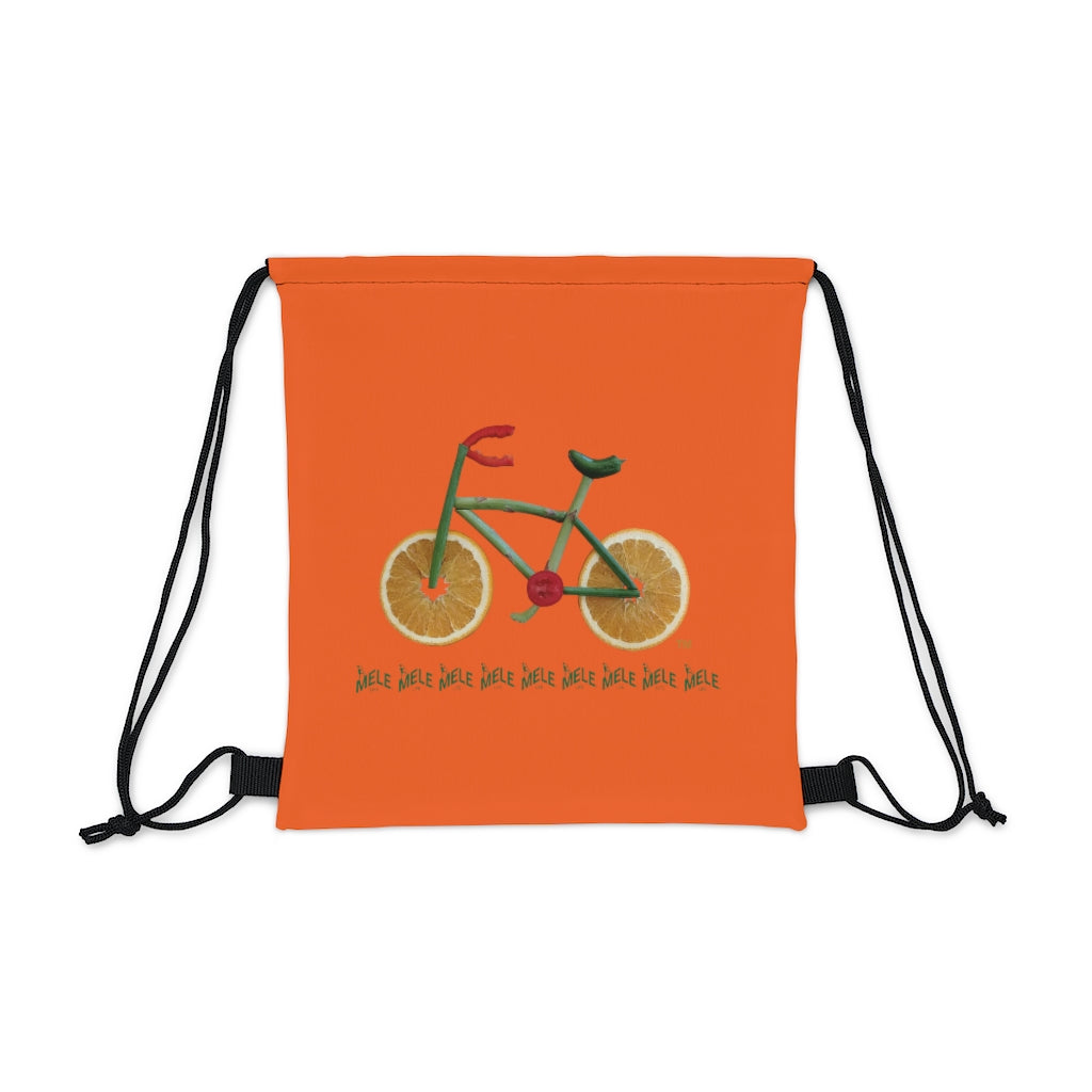 Drawstring Bag - Veggie Bike   (orange)
