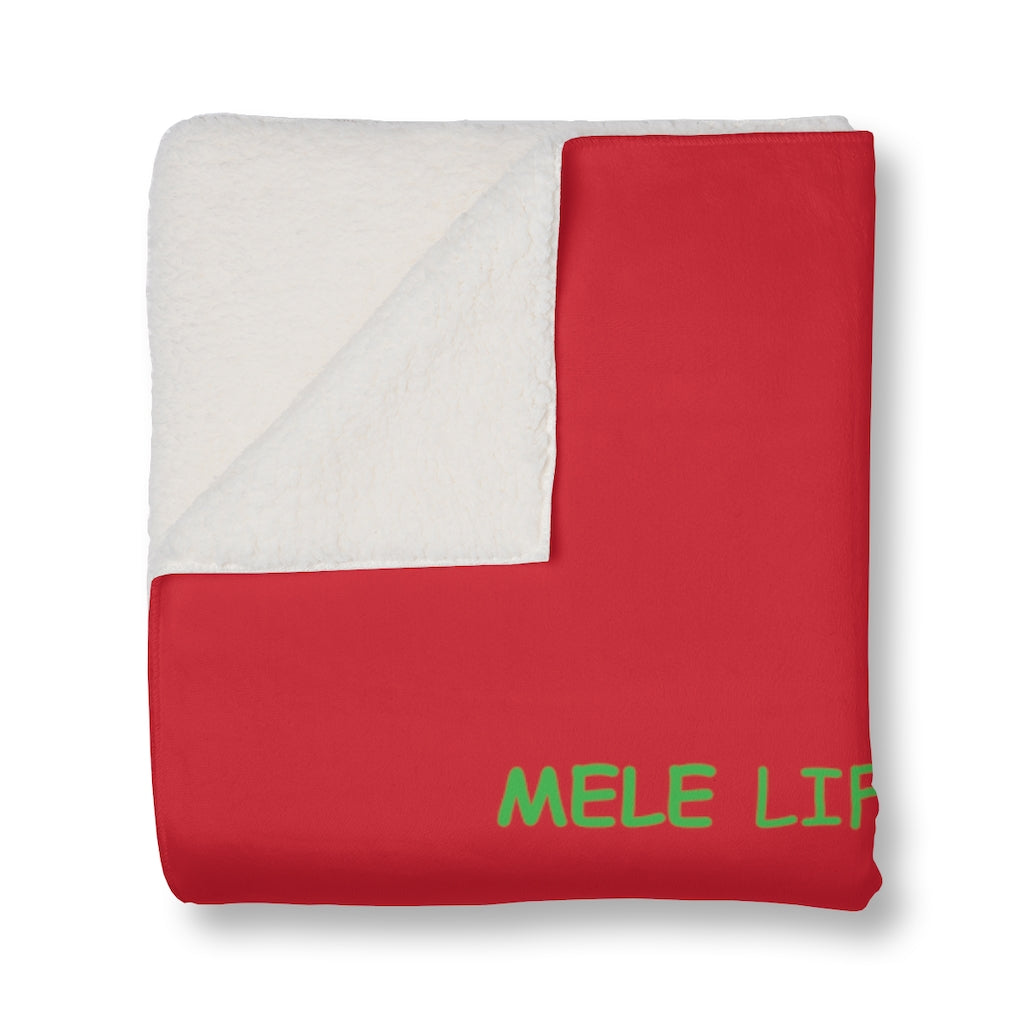 Blanket - Yoga Lady2   (red)