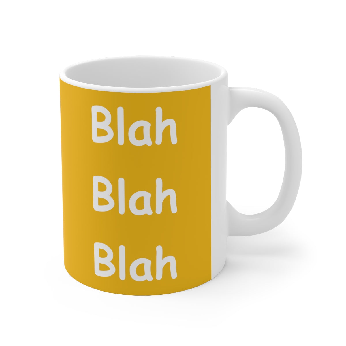 Coffee Mug - Blah Blah Blah   (yellow)
