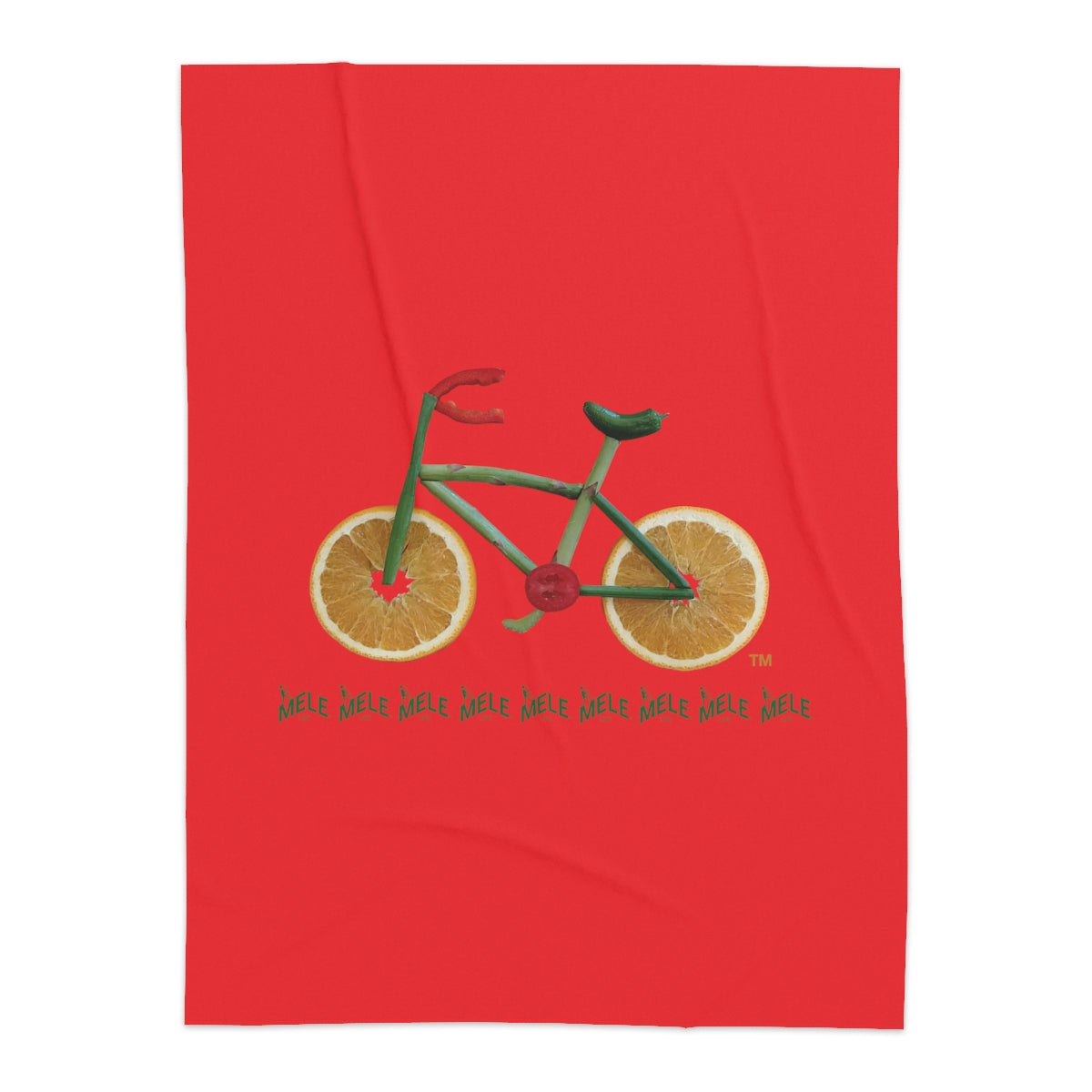 Blanket - Veggie Bike   (red)