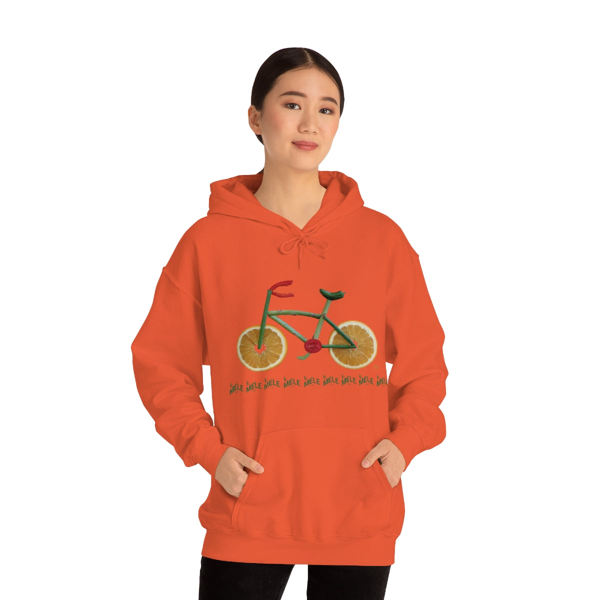 Unisex Heavy Blend™ Hooded Sweatshirt - Veggie Bike  (color palette A)