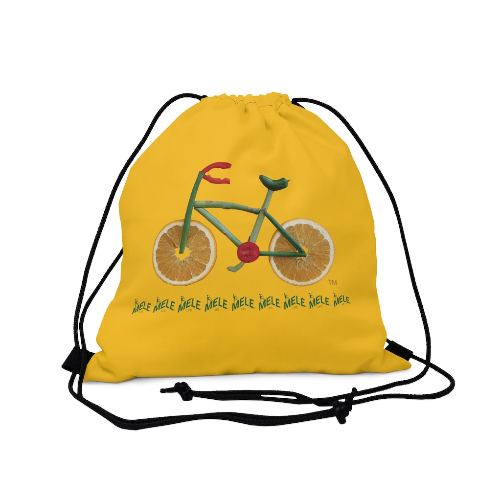 Drawstring Bag - Veggie Bike   (yellow)