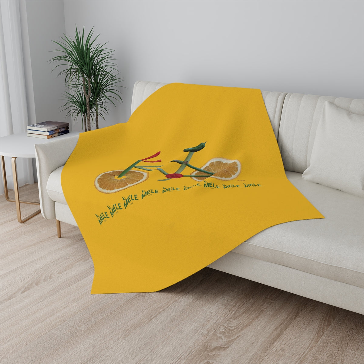 Blanket - Veggie Bike   (yellow)