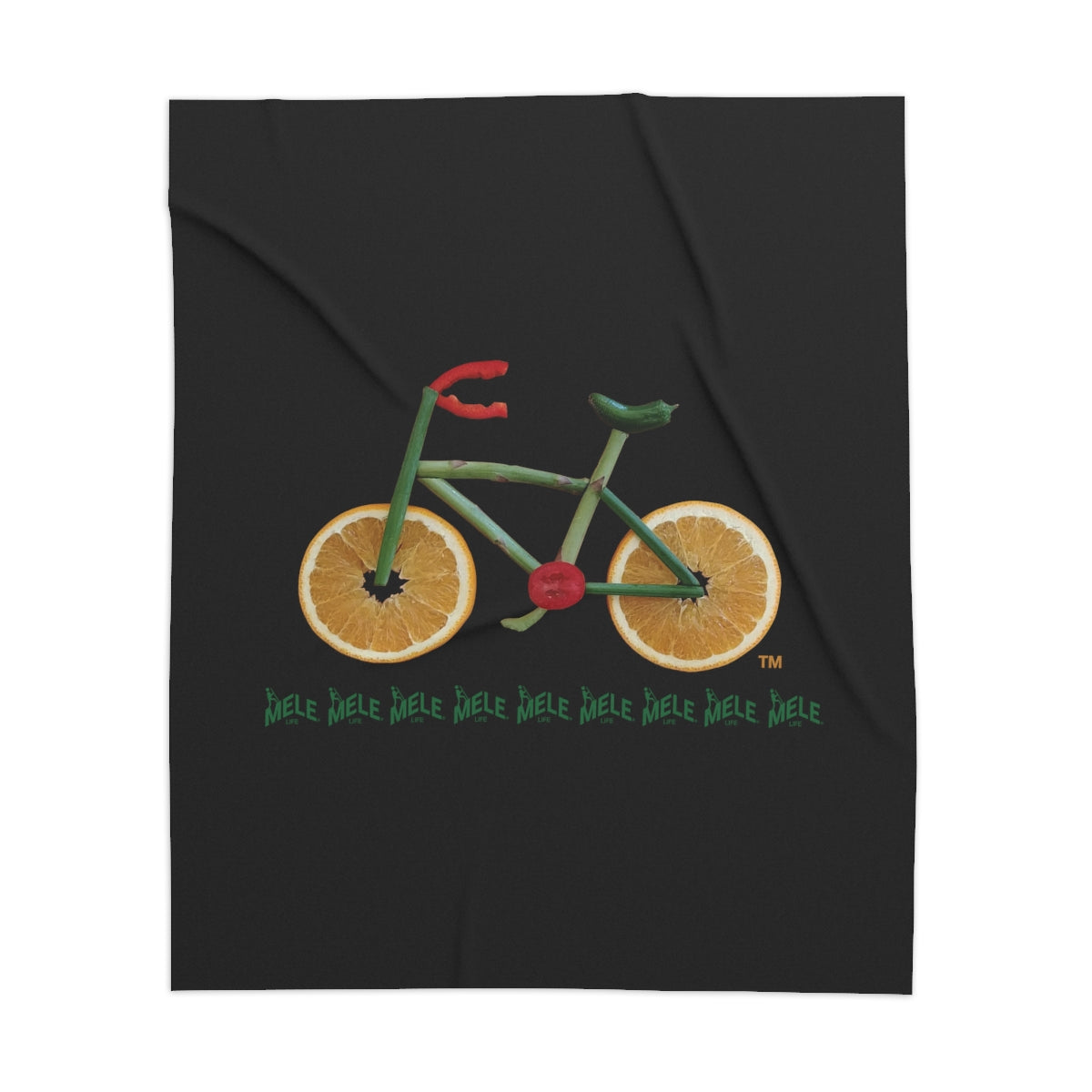Blanket - Veggie Bike   (black)