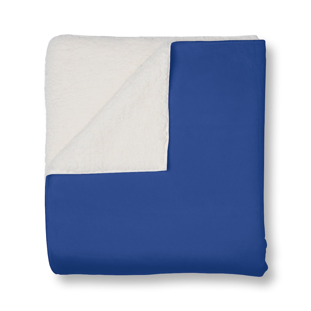 Blanket - Yoga Lady1  (blue)