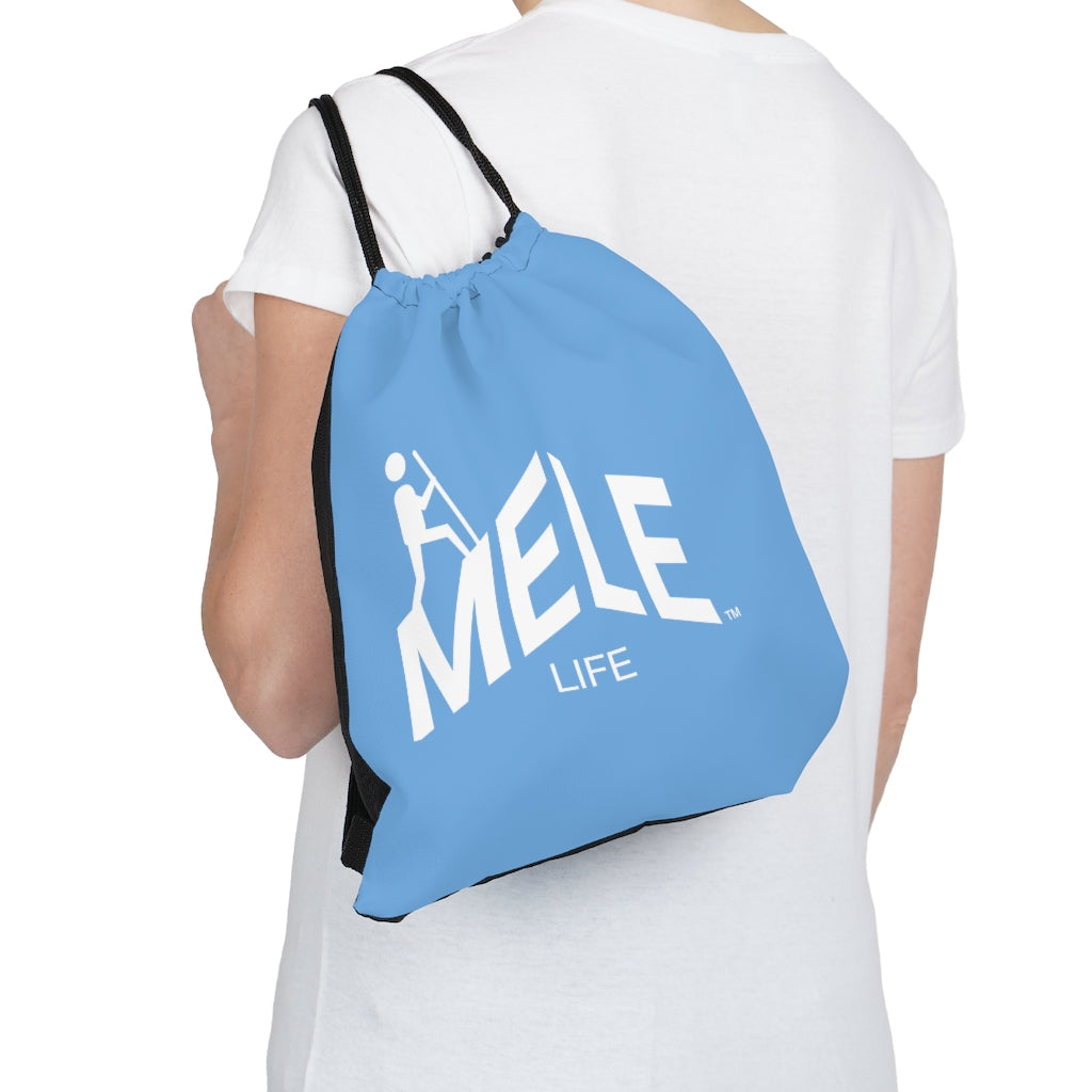 Drawstring Bag - MELE LIFE   (light blue)