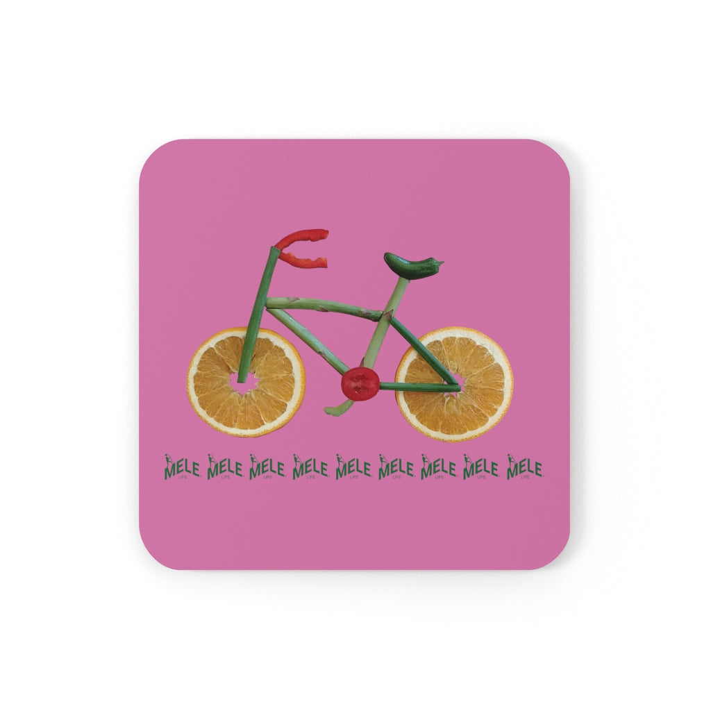 Coaster - Veggie Bike  (pink)