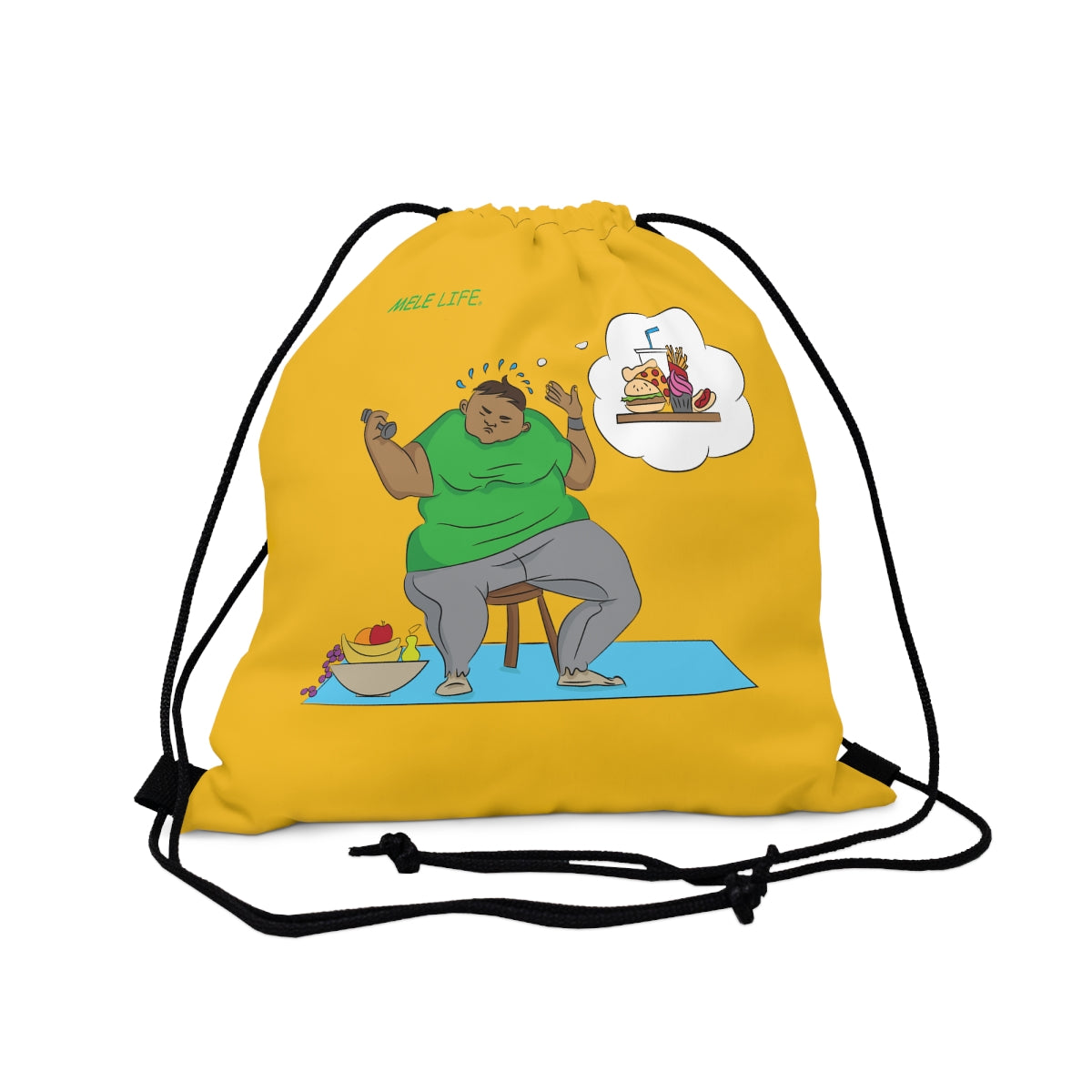 Drawstring Bag - Self Discipline   (yellow)