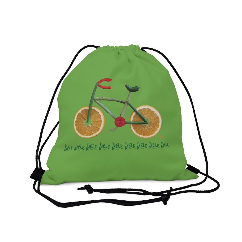 Drawstring Bag - Veggie Bike   (green)