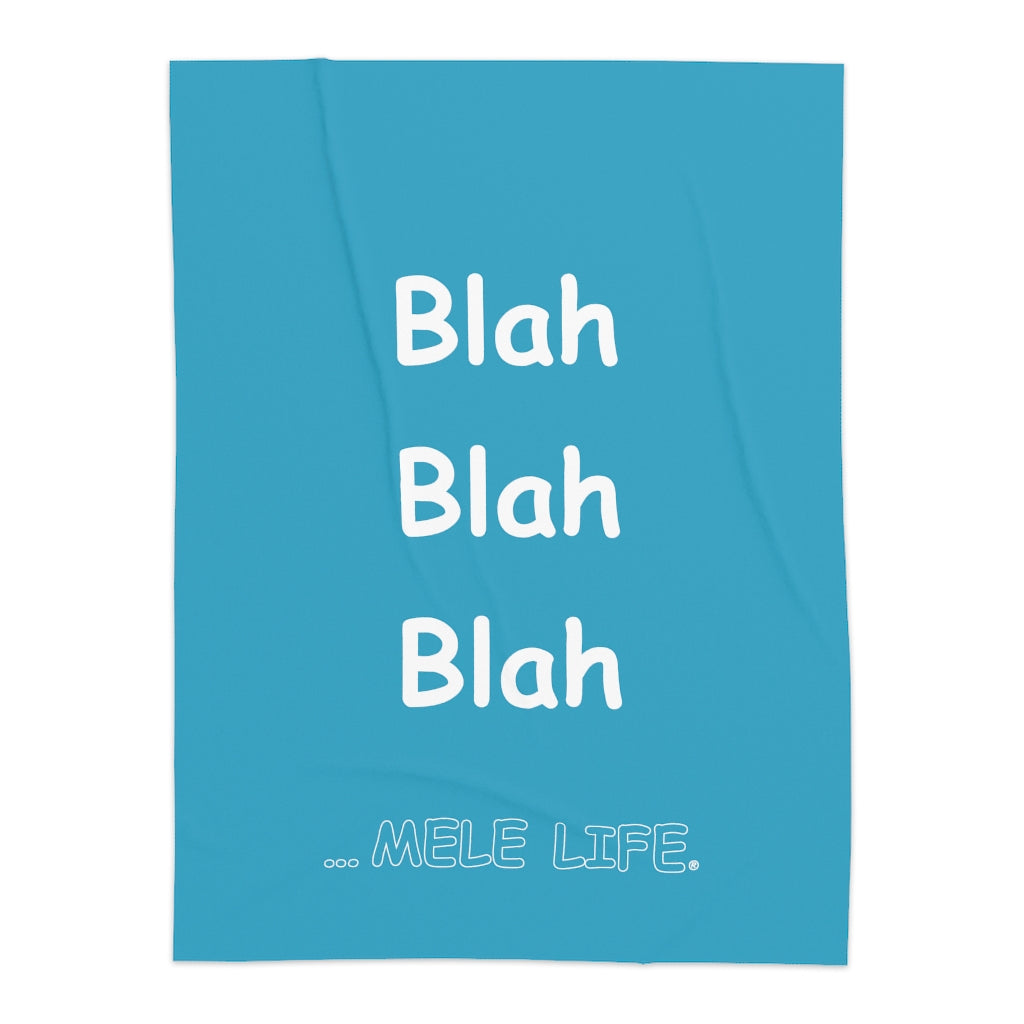Blanket - Blah Blah Blah   (turquoise)