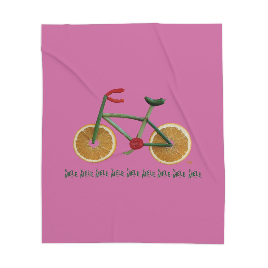 Blanket - Veggie Bike   (pink)