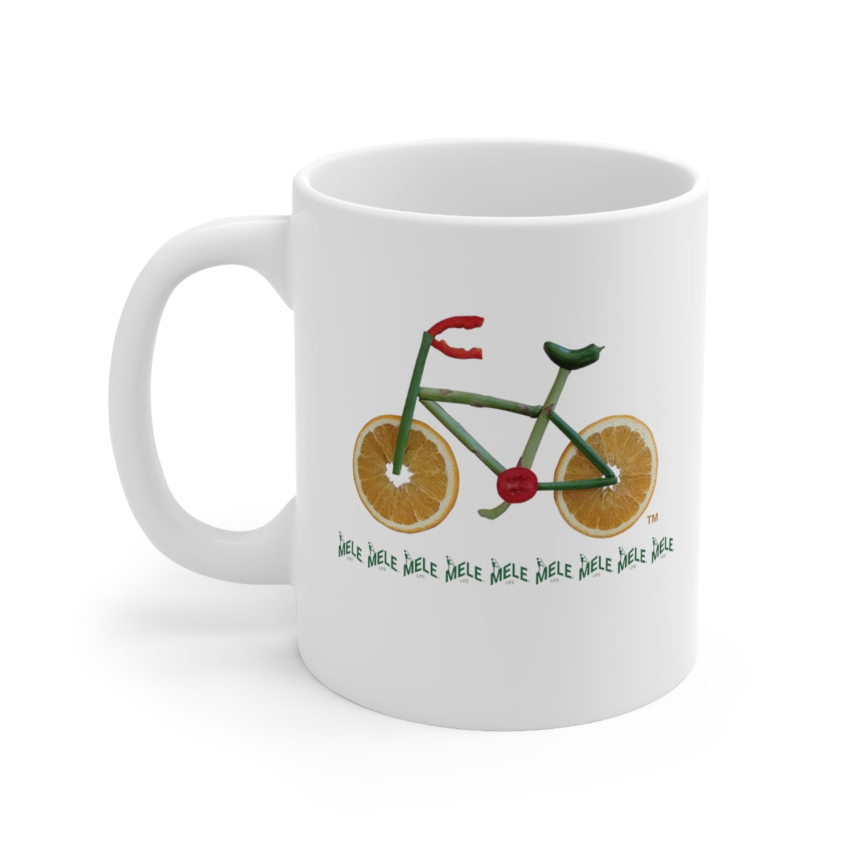 Coffee Mug - Veggie Bike  (white)
