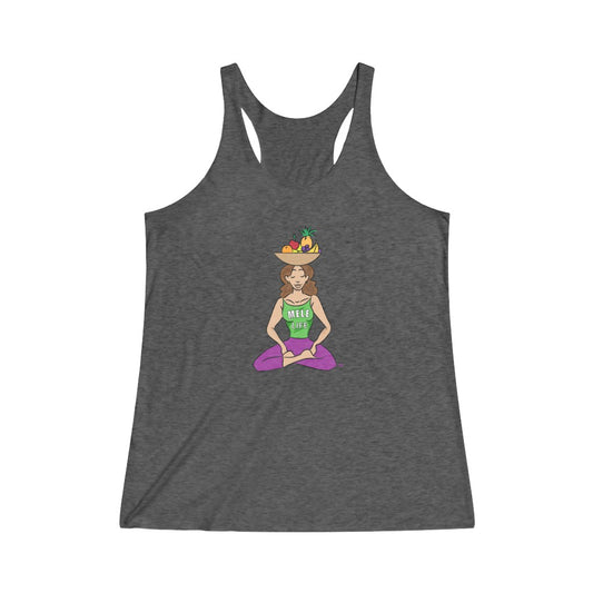 Women's Tri-Blend Tank Top .... Yoga Lady1