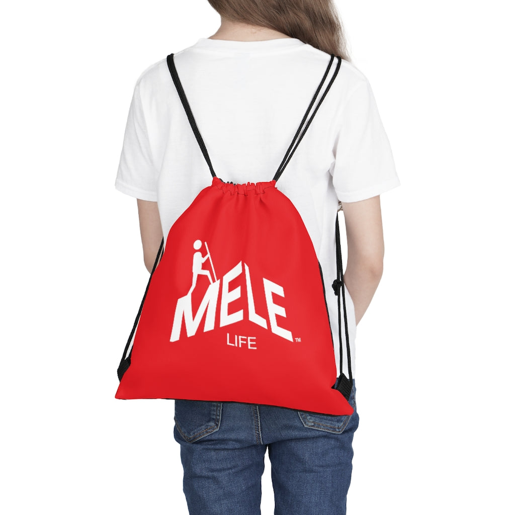 Drawstring Bag - MELE LIFE   (red)