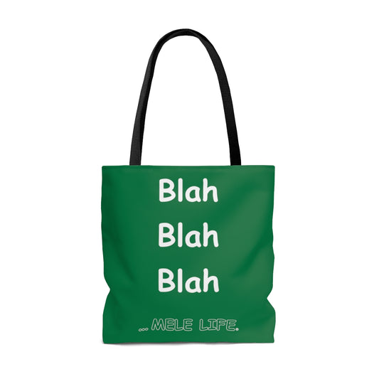 Tote Bag - Blah Blah Blah (green)