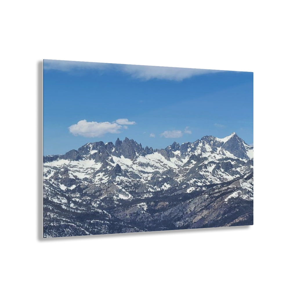 Acrylic Art - Minarets of the Sierra Nevada (14"x11")