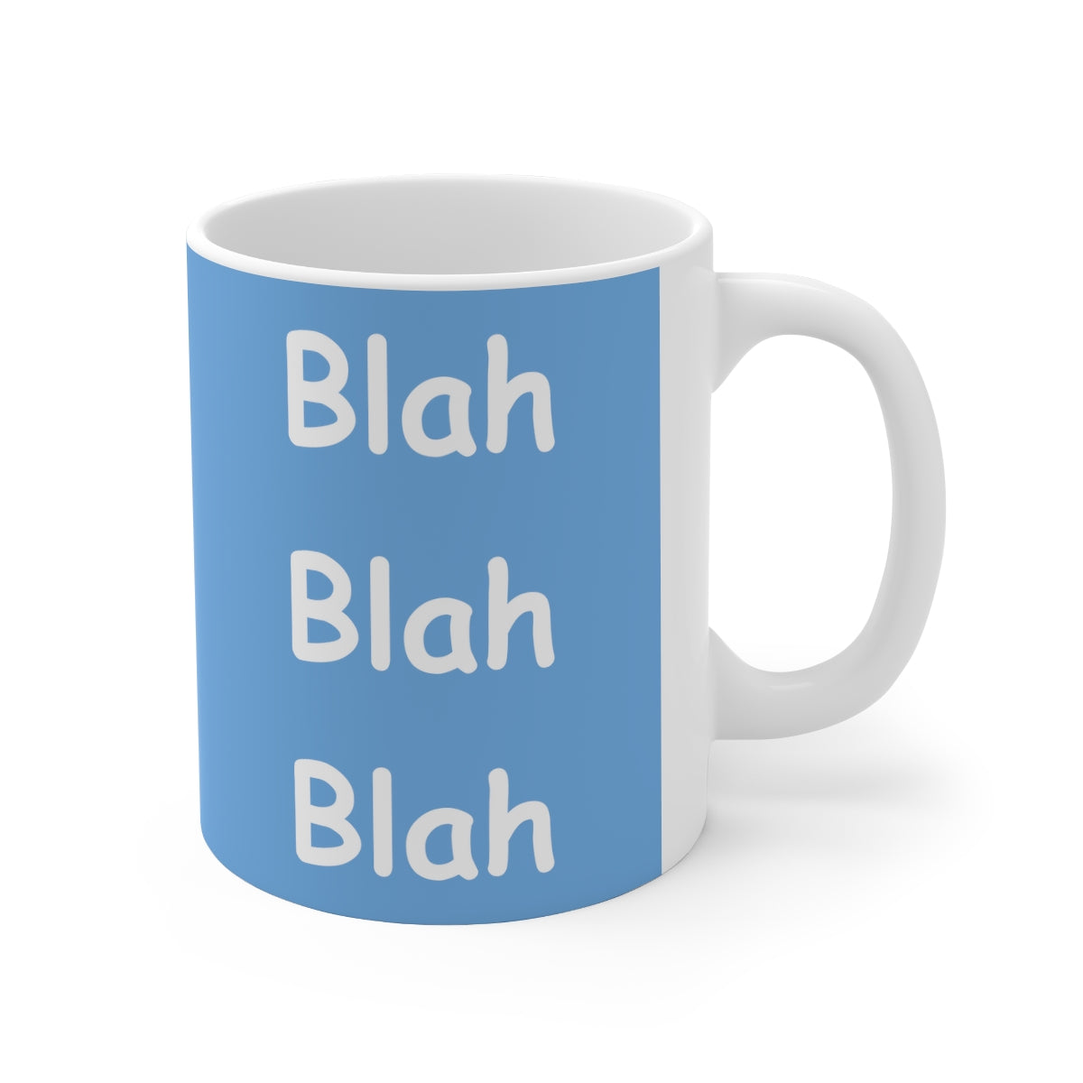 Coffee Mug - Blah Blah Blah   (light blue)