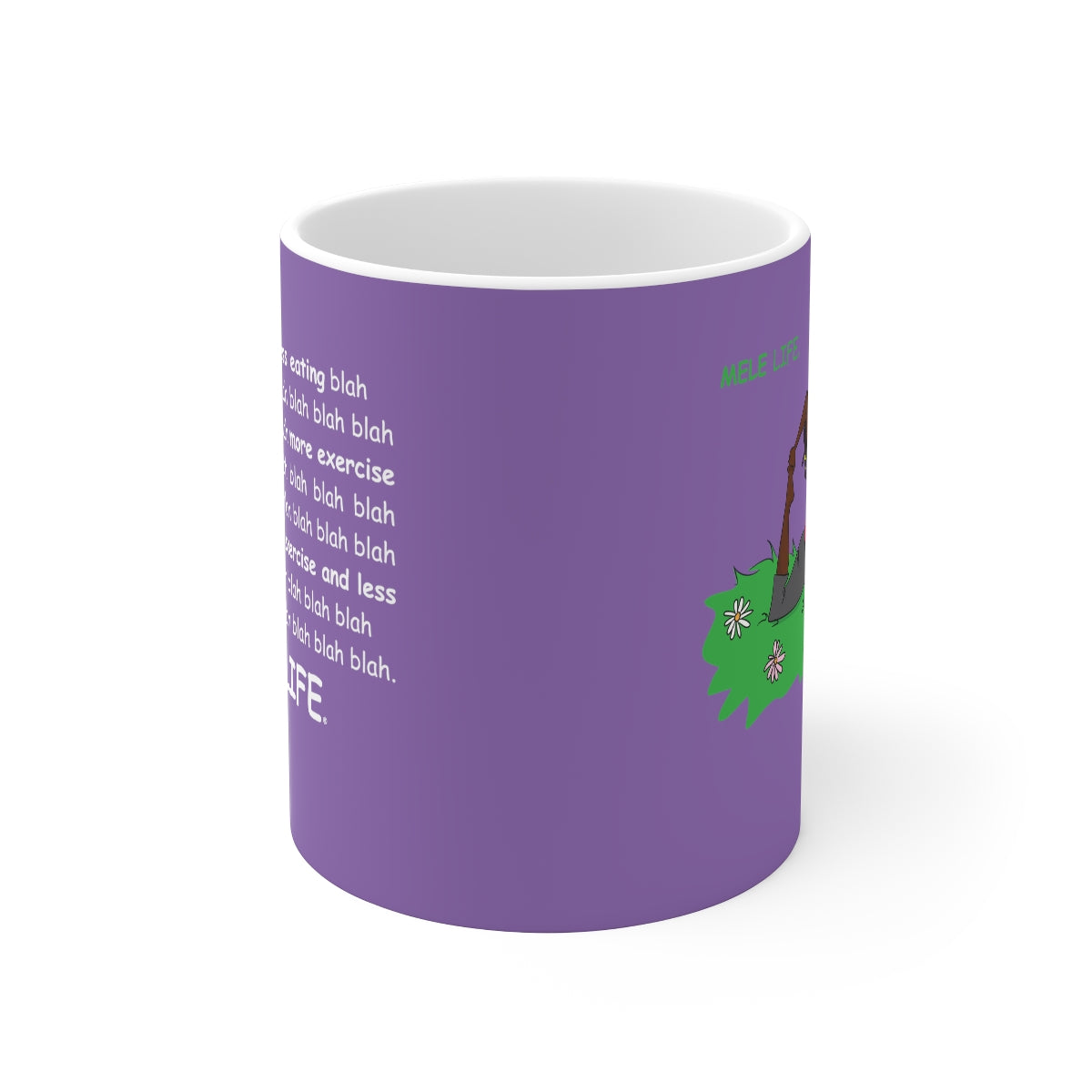 Coffee Mug - Yoga Lady 2   (purple)