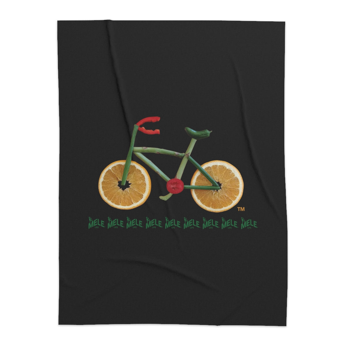 Blanket - Veggie Bike   (black)