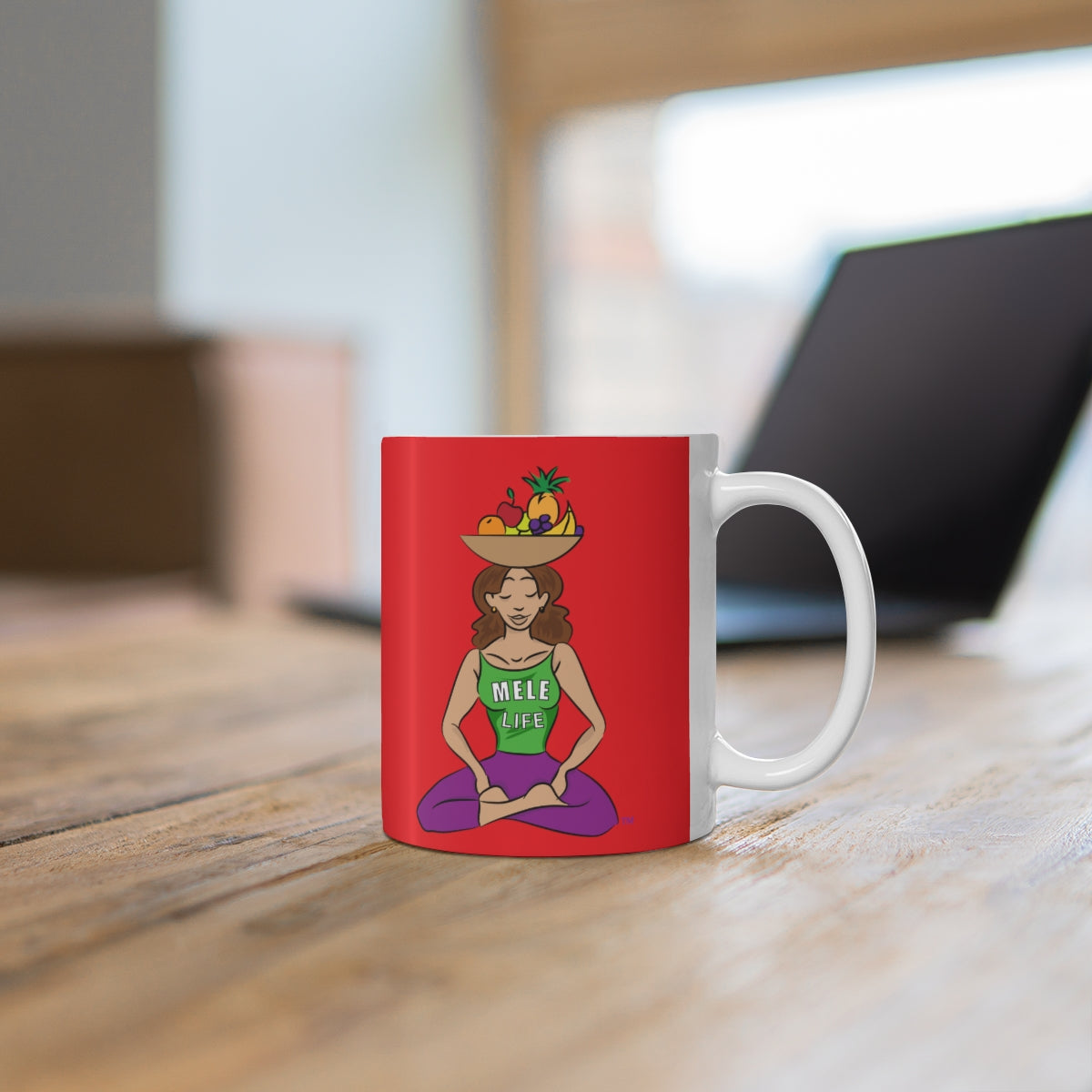 Coffee Mug - Yoga Lady 1   (red)