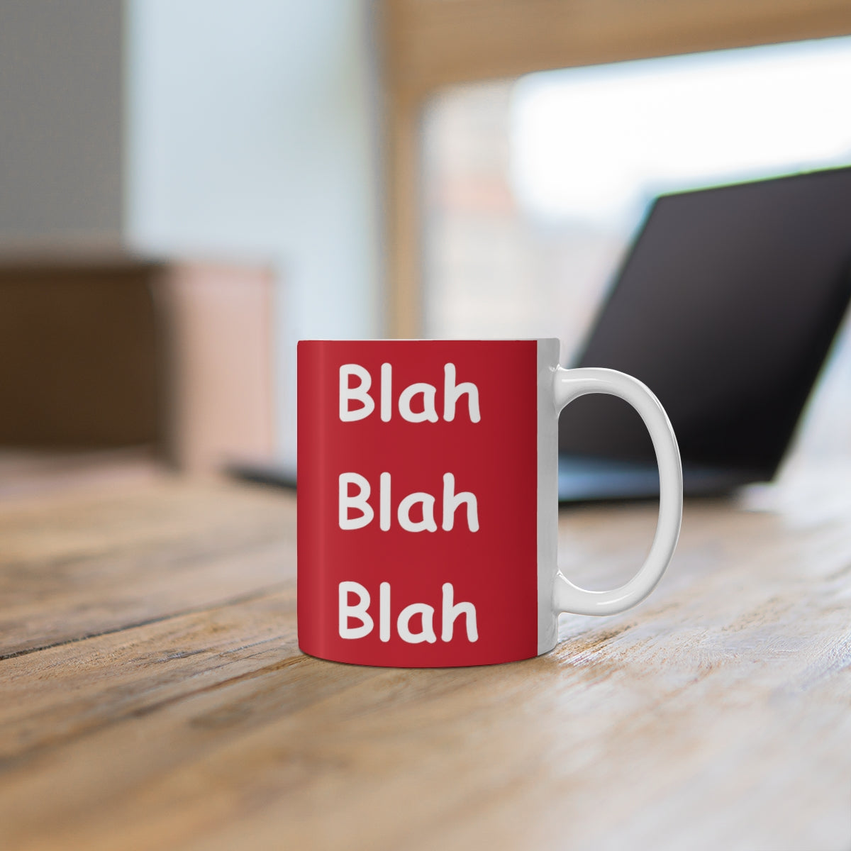 Coffee Mug - Blah Blah Blah   (red)