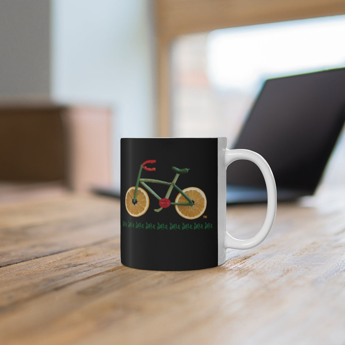 Coffee Mug - Veggie Bike  (black)