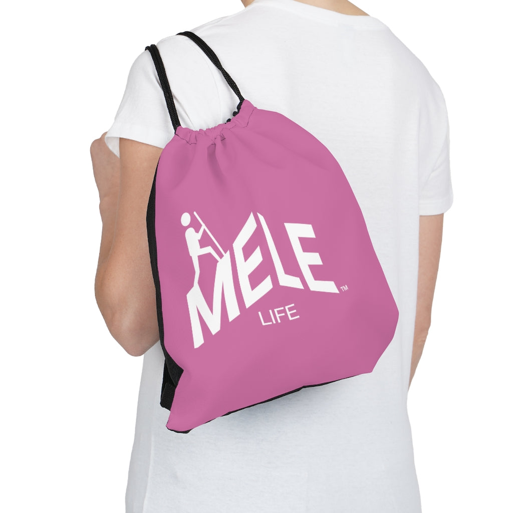 Drawstring Bag - MELE LIFE   (pink)