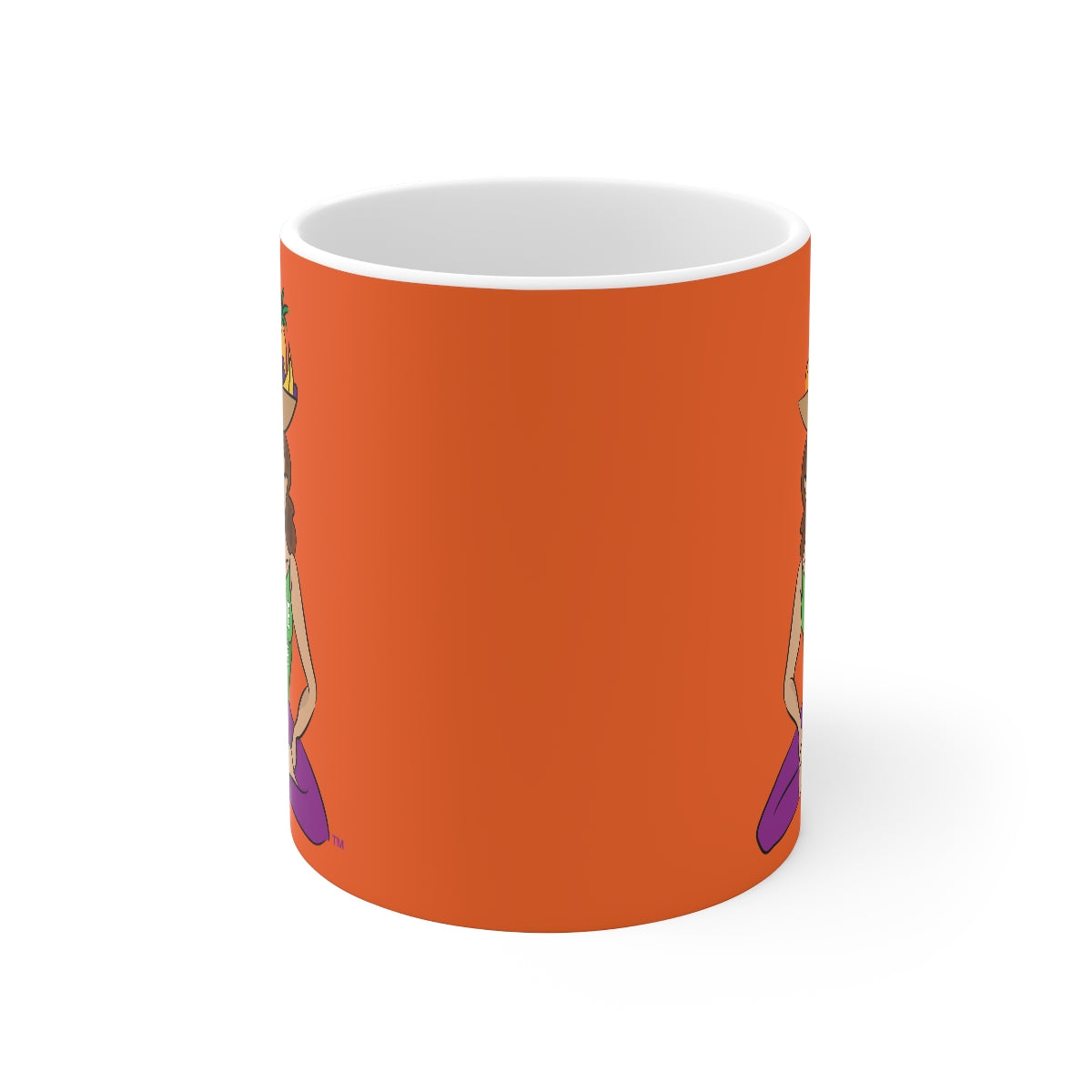 Coffee Mug - Yoga Lady 1   (orange)