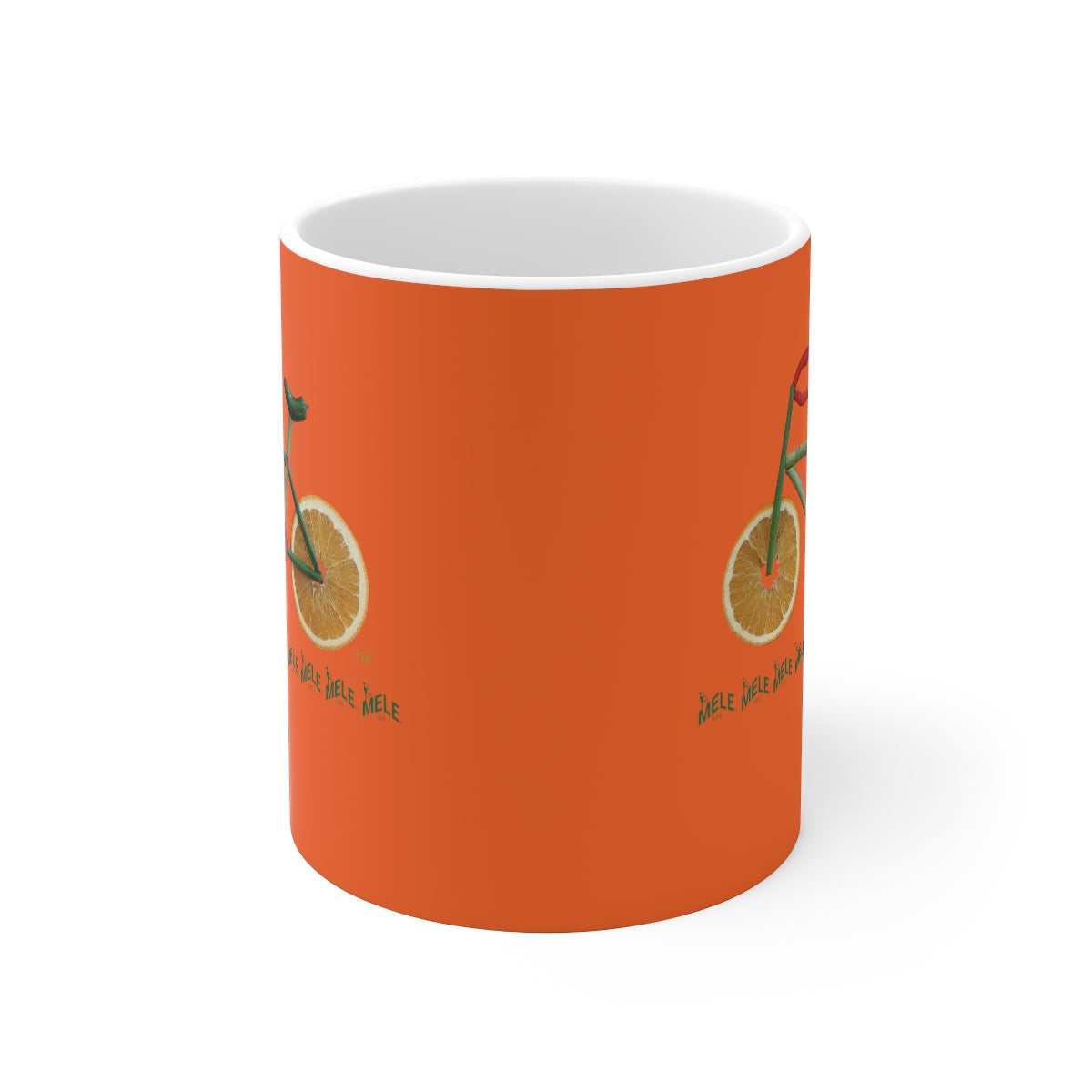 Coffee Mug - Veggie Bike  (orange)