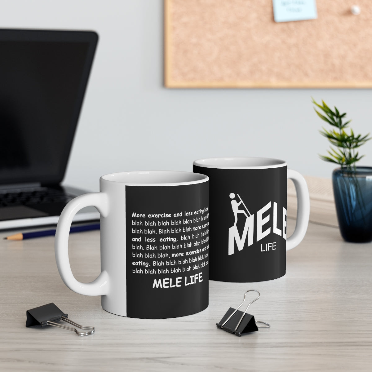 Coffee Mug - MELE LIFE   (black)