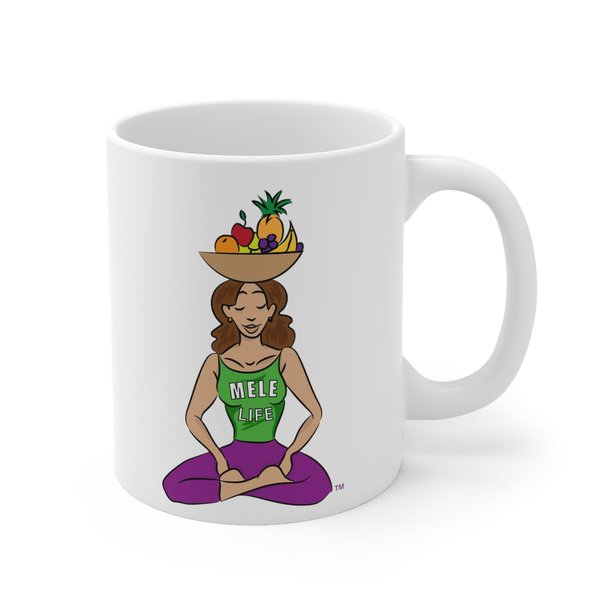 Coffee Mug - Yoga Lady 1   (white)