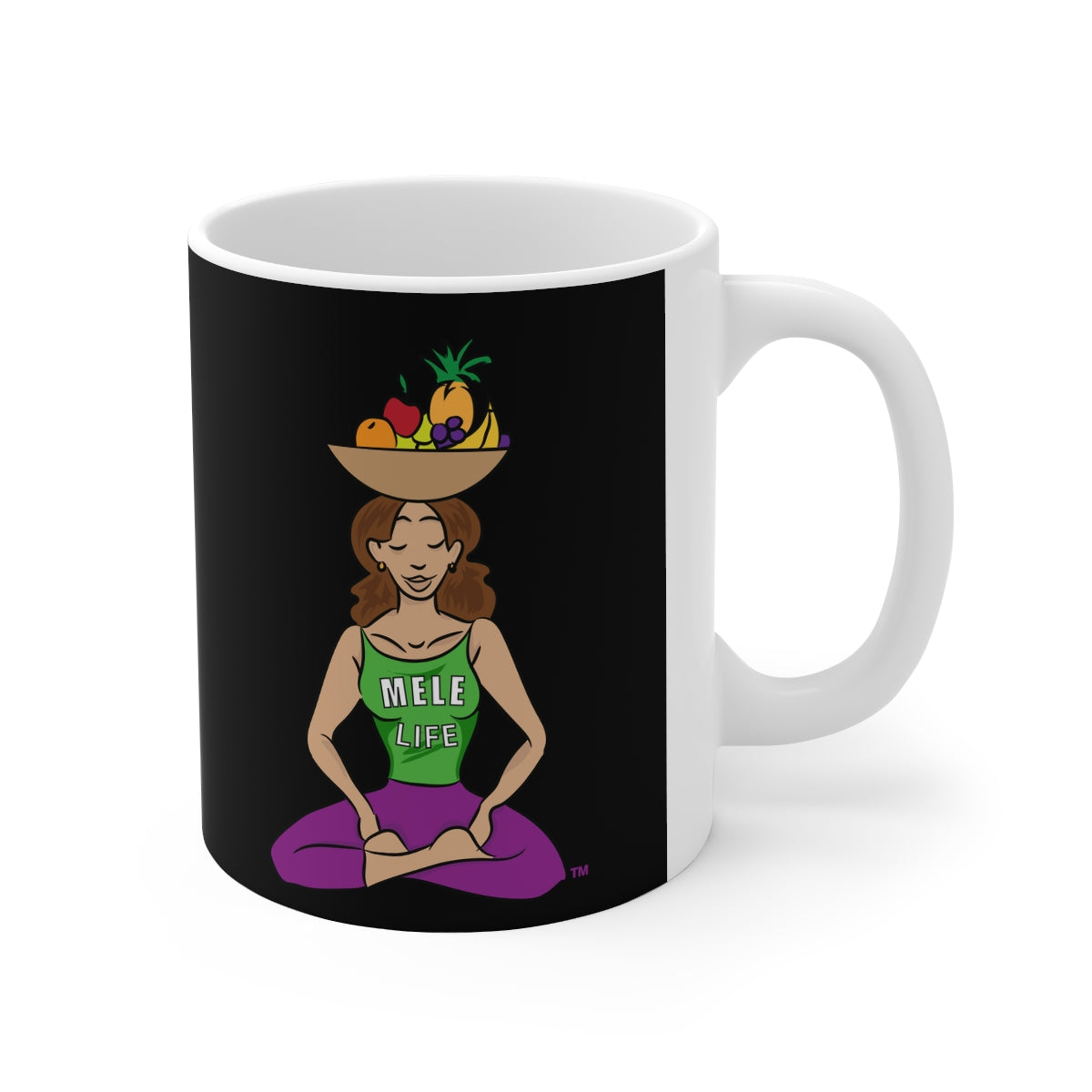 Coffee Mug - Yoga Lady 1   (black)
